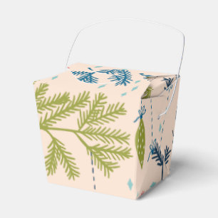 Alt modische Weihnachtsschmuck mit Baumhaufen Geschenkschachtel