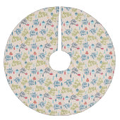 Alt modische Weihnachtsschmuck mit Baumhaufen Polyester Weihnachtsbaumdecke (Vorderseite)