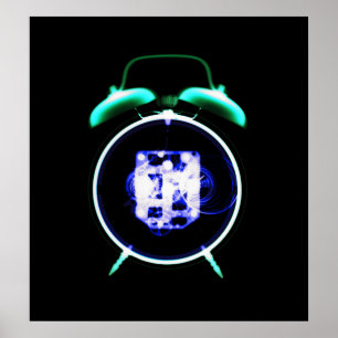 Alt modische X-Ray Uhr Original Negativ Poster