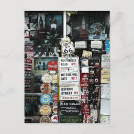 Alt modische Zeichen Postkarte