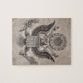 Alt modischer amerikanischer Wappen-Puzzle Puzzle (Horizontal)