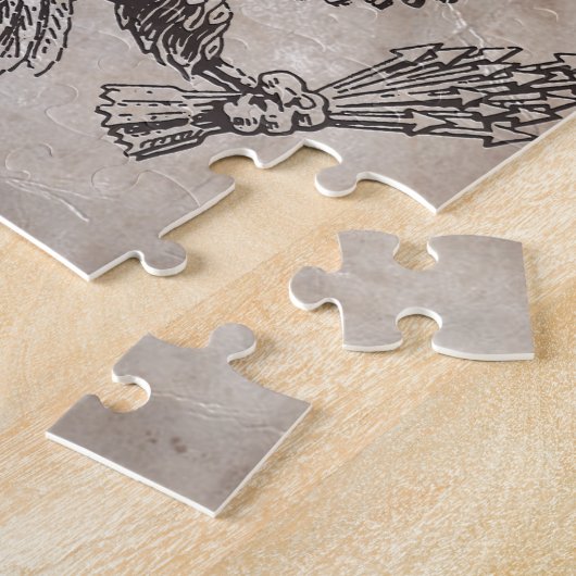 Alt modischer amerikanischer Wappen-Puzzle Puzzle (Seite)