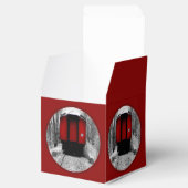 Alt modischer Dampfzug mit Red Caboose Favor B Geschenkschachtel (Geöffnet)