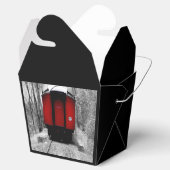 Alt modischer Dampfzug mit Red Caboose Geschenkschachtel (Geöffnet)