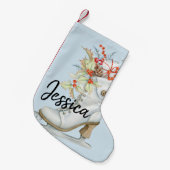 Alt modischer Eis Skate Personalisierter Strumpf Kleiner Weihnachtsstrumpf (Vorderansicht (hängend))
