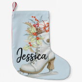 Alt modischer Eis Skate Personalisierter Strumpf Kleiner Weihnachtsstrumpf (Vorderseite)