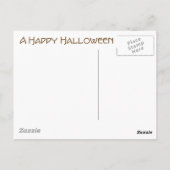 Alt modischer Halloween-Jack-O-Lantern Postkarte (Rückseite)