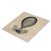 Alt modischer Heißluftballon Fliese (Seite)