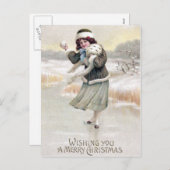 Alt modischer Ice Skater Weihnachten (Vorne/Hinten)