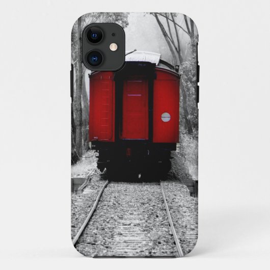 Alt modischer Red Steam Train Case-Mate iPhone Hülle (Rückseite)