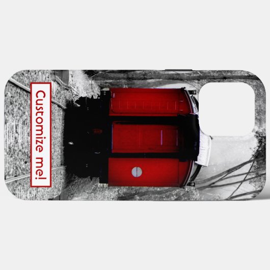 Alt modischer Red Steam Train iPhone Case (Rückseite (Horizontal))