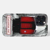 Alt modischer Red Steam Train iPhone Case Hülle (Rückseite (Horizontal))