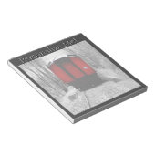 Alt modischer Red Steam Train Notizblock (angewinkelt)