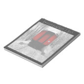 Alt modischer Red Steam Train Notizblock (Rotiert)