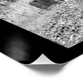 Alt modischer Red Steam Train Poster (Ecke)