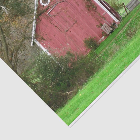 Alt modischer Roter Stall im Amphiland Seidenpapier (Ausschnitt)