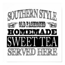 Alt modischer Sweet Tea Vintag Look Werbung