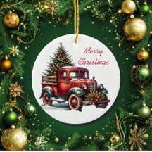 Alt-modischer Vintager Weihnachtsfahrer