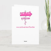 Alt-modischer Weihnachts-Rosa-Elf Feiertagskarte (Rückseite)