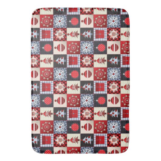 Alt modischer Weihnachtskittel Badematte (Vorderseite Vertikal)