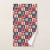 Alt modischer Weihnachtskittel Badhandtuch Set (Handtuch)