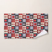 Alt modischer Weihnachtskittel Badhandtuch Set (Handtuch)