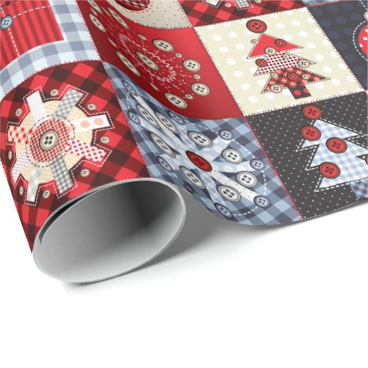 Alt modischer Weihnachtskittel Geschenkpapier (Rolleneckpunkt)