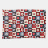 Alt modischer Weihnachtskittel Geschirrtuch (Horizontal)