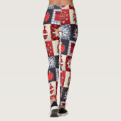 Alt modischer Weihnachtskittel Leggings (Rückseite)