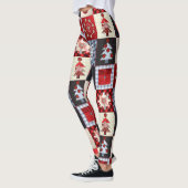 Alt modischer Weihnachtskittel Leggings (Links)