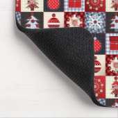 Alt modischer Weihnachtskittel Mousepad (Ecke)