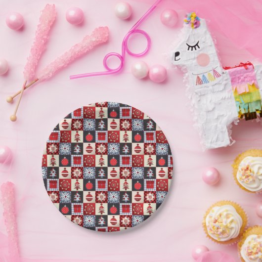 Alt modischer Weihnachtskittel Pappteller (Party)