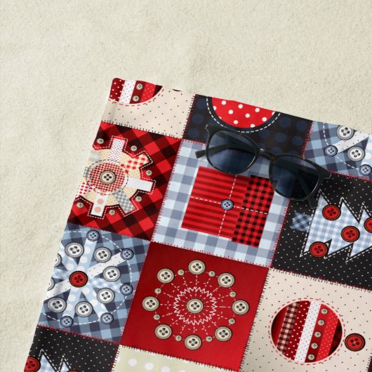 Alt modischer Weihnachtskittel Strandtuch (Beispiel)