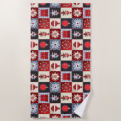 Alt modischer Weihnachtskittel Strandtuch (Vorderseite)