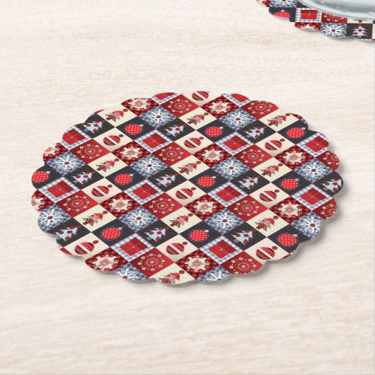 Alt modischer Weihnachtskittel Untersetzer (angewinkelt)