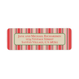 Alt modischer Weihnachtsstreifen Vintag Rosa & Rot