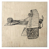 Alt modisches Flugzeug Fliese (Vorderseite)