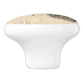 Alt modisches Flugzeug Keramikknauf (Seitenansicht)