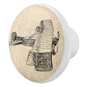 Alt modisches Flugzeug Keramikknauf (Rechts)