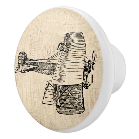 Alt modisches Flugzeug Keramikknauf (Rechts)