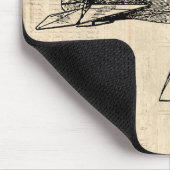 Alt modisches Flugzeug Mousepad (Ecke)