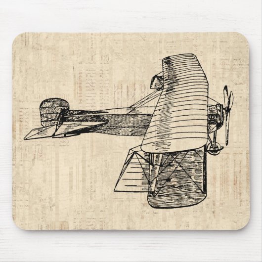 Alt modisches Flugzeug Mousepad (Vorne)