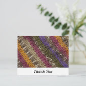 Alt-modisches Knetkrautmuster "Danke" Postkarte (Stehend Vorderseite)