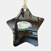 Alt modisches Mikroskop Keramik Ornament (Links)