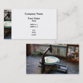 Alt modisches Mikroskop Visitenkarte (Vorne/Hinten)