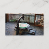 Alt modisches Mikroskop Visitenkarte (Rückseite)