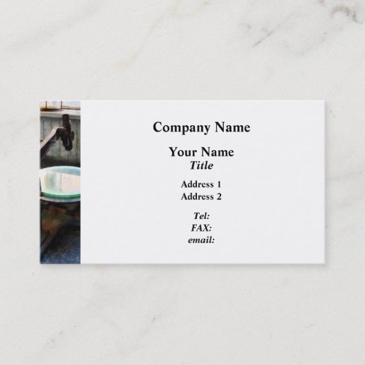 Alt modisches Mikroskop Visitenkarte (Vorderseite)