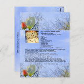 Alt modisches Raisin Brot Rezept Postkarte (Vorne/Hinten)