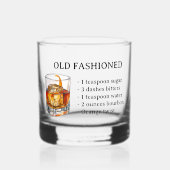 Alt modisches Rezept Burton Whiskey Whiskyglas (Vorderseite)