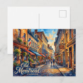 Alt-Montreal Kanada Postkarte (Vorne/Hinten)